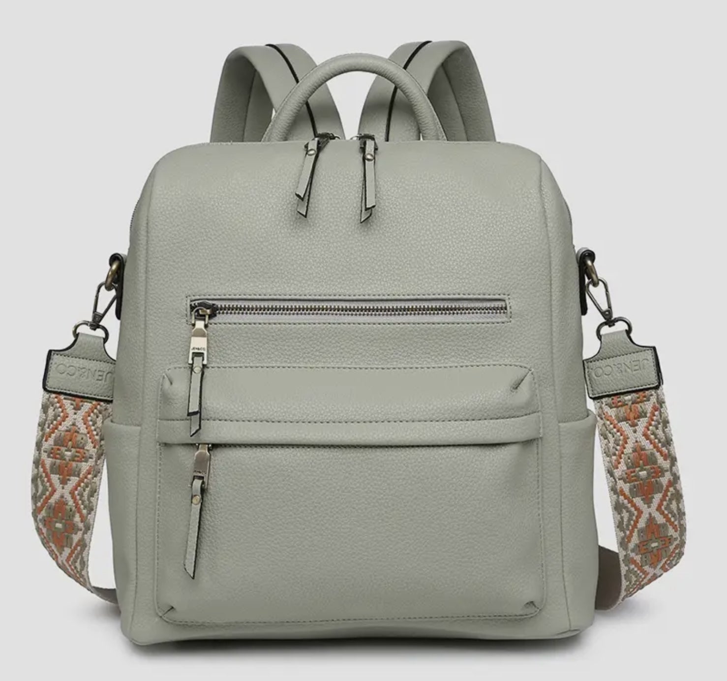 Emile et Ida Printed Backpack, Rustic Blue